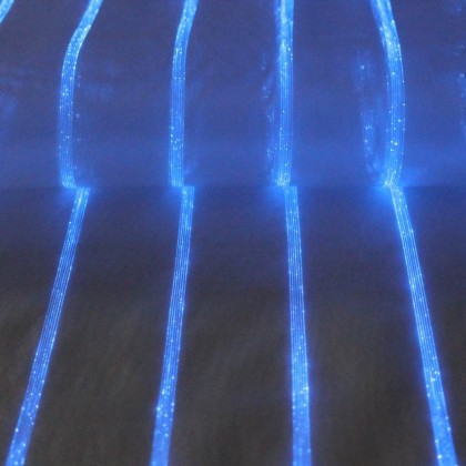 DANIELA WHITE FABRIC (LUMINOUS FIBER OPTIC FABRIC)